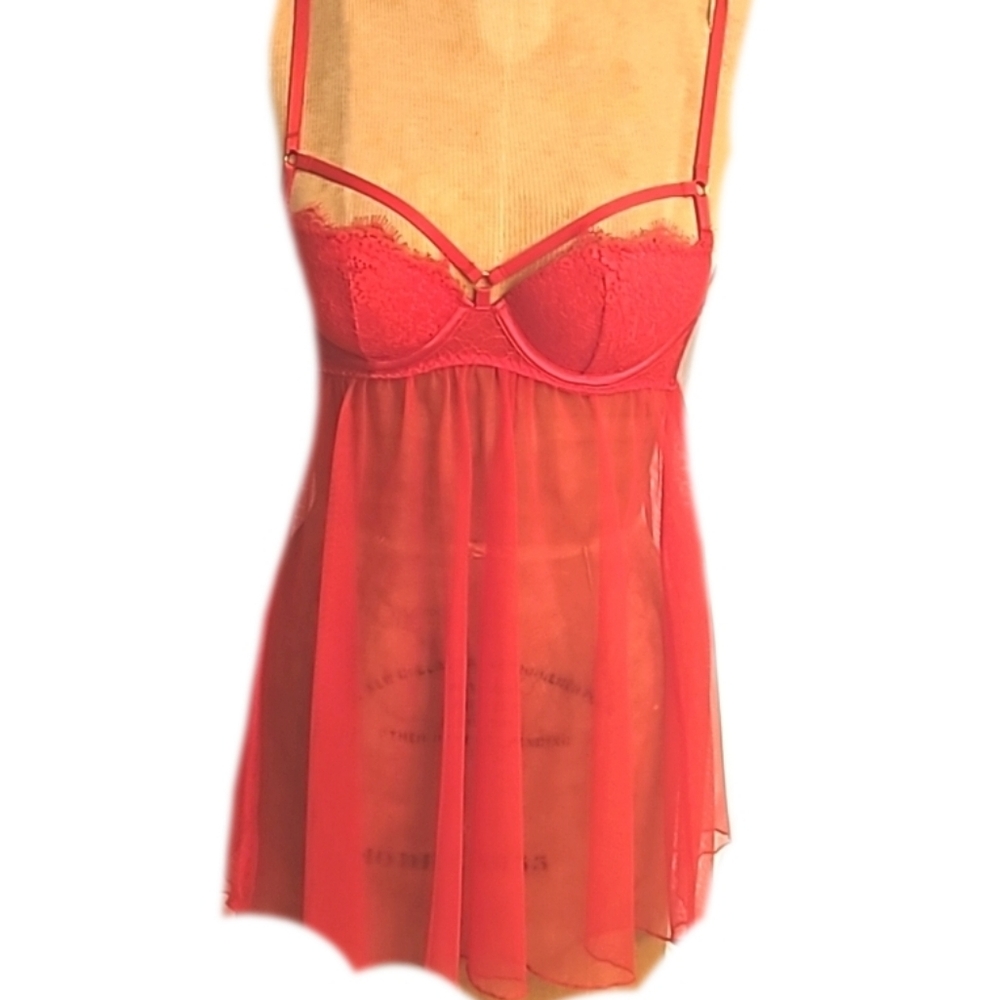 Victoria's Secret racy red babydoll top